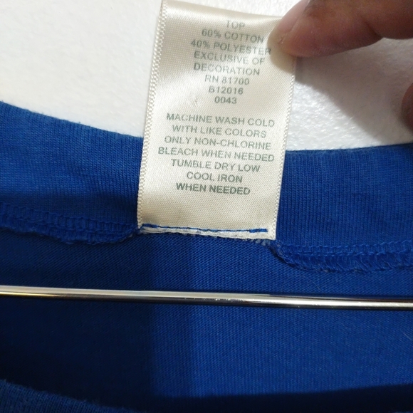 Blair XL Womens Top Relaxed Style Tees Blue T-shirt - Picture 5 of 9